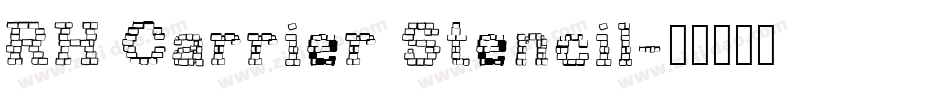 RH Carrier Stencil字体转换